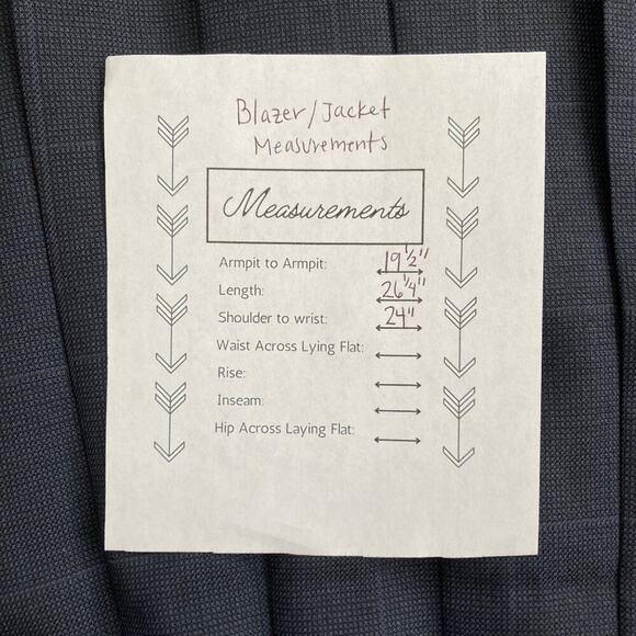 Vtg Britches of Georgetown Skirt Suit Set Navy Blue Windowpane Pleated Women 8 - Picture 9 of 9